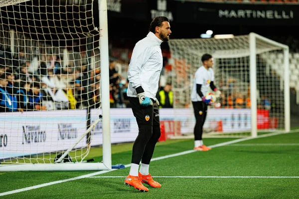 Valencia CF ve Athletic Club (Maciej Rogowski / Ball Raw Images) takımları arasında oynanan Copa Del Rey çeyrek final maçında Dimitrievski 'yi çaldı.)