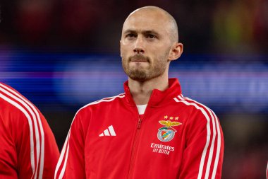 Fredrik Aursnes Şampiyonlar Ligi maçında SL Benfica ve Real Madrid CF (Maciej Rogowski / Ball Raw Images)