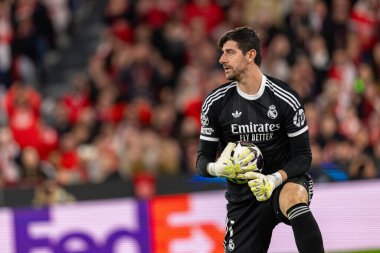 Thibaut Courtois, Şampiyonlar Ligi maçında SL Benfica ve Real Madrid CF (Maciej Rogowski / Ball Raw Images)