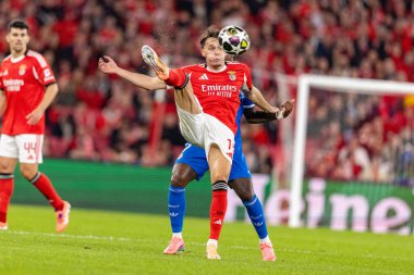 Şampiyonlar Ligi maçında SL Benfica ve Real Madrid CF (Maciej Rogowski / Ball Raw Images) arasında görülen Amar Dediç)