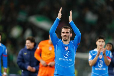 Antoine Griezmann, Real Betis Balompie ve Atletico de Madrid (Maciej Rogowski / Ball Raw Images) takımları arasındaki Copa Del Rey çeyrek final maçında kutlama yaparken görüldü.)