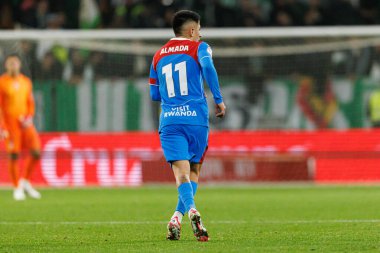 Thiago Almada, Real Betis Balompie ve Atletico de Madrid (Maciej Rogowski / Ball Raw Images) takımları arasındaki çeyrek final maçında görüldü.)