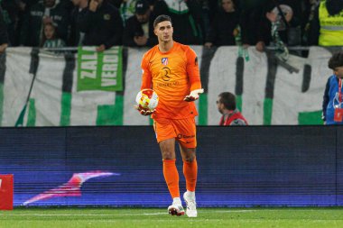 Juan Musso, Real Betis Balompie ve Atletico de Madrid (Maciej Rogowski / Ball Raw Images) takımları arasındaki çeyrek final maçında görüldü.)