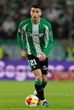 Marc Roca, Real Betis Balompie ve Atletico de Madrid takımları arasında oynanan Copa Del Rey çeyrek final maçında görüldü (Maciej Rogowski / Ball Raw Images)