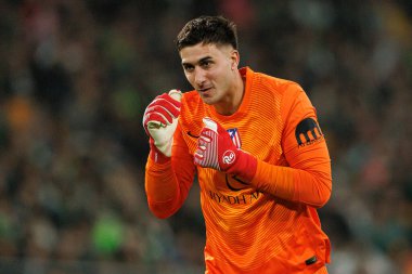 Juan Musso, Real Betis Balompie ve Atletico de Madrid (Maciej Rogowski / Ball Raw Images) takımları arasındaki çeyrek final maçında görüldü.)