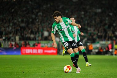 Ez Abdessamad Ezzalzouli Copa Del Rey çeyrek final maçında Real Betis Balompie ve Atletico de Madrid (Maciej Rogowski / Ball Raw Images) takımları arasında görüldü.)