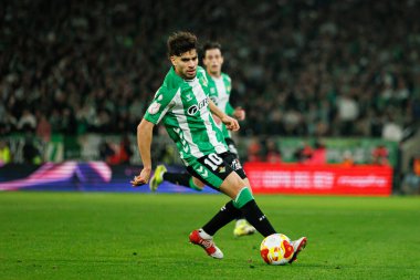 Ez Abdessamad Ezzalzouli Copa Del Rey çeyrek final maçında Real Betis Balompie ve Atletico de Madrid (Maciej Rogowski / Ball Raw Images) takımları arasında görüldü.)