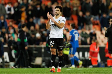 Eray Comert  seen during LaLiga EA Sports game between teams of Valencia CF and Real Madrid CF (Maciej Rogowski/Ball Raw Images)