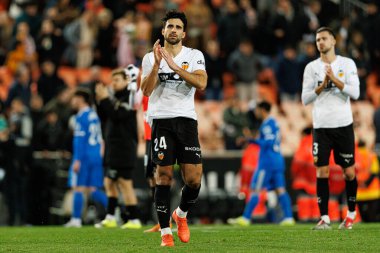 Eray Comert  seen during LaLiga EA Sports game between teams of Valencia CF and Real Madrid CF (Maciej Rogowski/Ball Raw Images)