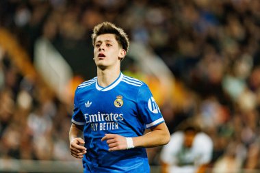 Arda Güler, Valencia CF ve Real Madrid CF (Maciej Rogowski / Ball Raw Images) takımları arasında LaLiga EA Sports maçında görüldü.)
