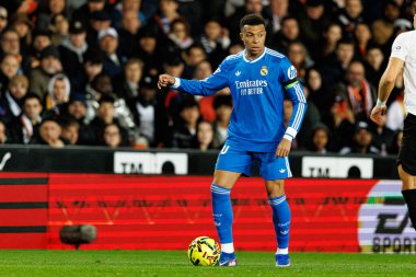 Valencia CF ve Real Madrid CF (Maciej Rogowski / Ball Raw Images) takımları arasında LaLiga EA Sports maçında Kylian Mbappe görüldü)