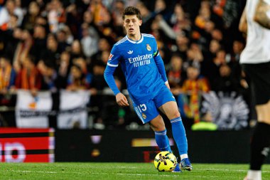 Arda Güler, Valencia CF ve Real Madrid CF (Maciej Rogowski / Ball Raw Images) takımları arasında LaLiga EA Sports maçında görüldü.)