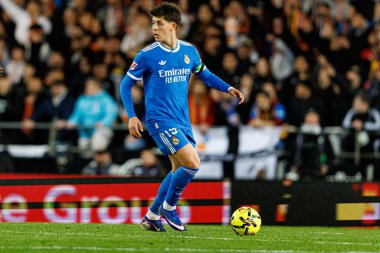 Arda Güler, Valencia CF ve Real Madrid CF (Maciej Rogowski / Ball Raw Images) takımları arasında LaLiga EA Sports maçında görüldü.)