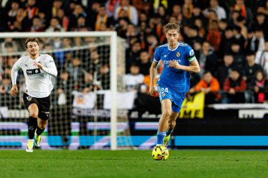 Dekan Huijsen, LaLiga EA Sports maçında Valencia CF ve Real Madrid CF (Maciej Rogowski / Ball Raw Images) takımları arasında görüldü.)