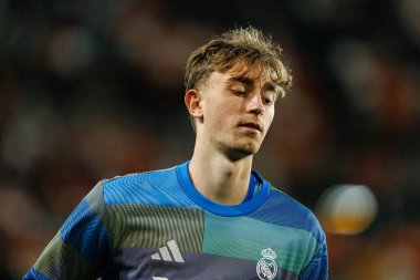 Dean Huijsen  seen during LaLiga EA Sports game between teams of Valencia CF and Real Madrid CF (Maciej Rogowski/Ball Raw Images)