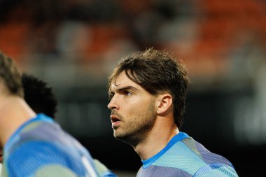 Raul Asencio, Valencia CF ve Real Madrid CF (Maciej Rogowski / Ball Raw Images) takımları arasında LaLiga EA Sports maçında görüldü.)