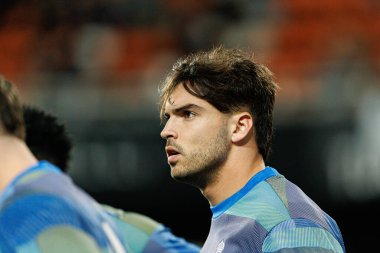 Raul Asencio, Valencia CF ve Real Madrid CF (Maciej Rogowski / Ball Raw Images) takımları arasında LaLiga EA Sports maçında görüldü.)