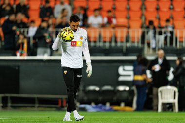 Cristian Rivero, LaLiga EA Sports maçında Valencia CF ve Real Madrid CF (Maciej Rogowski / Ball Raw Images) takımları arasında görüldü.)