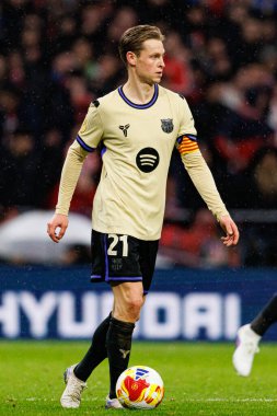 Fransız De Jong Copa Del Rey yarı final maçında Atletico de Madrid ve FC Barcelona (Maciej Rogowski / Ball Raw Images) takımları arasında görüldü.)