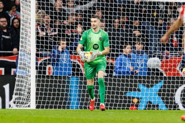Joan Garcia, Atletico de Madrid ve FC Barcelona takımları arasında oynanan Copa Del Rey yarı final maçında görüldü (Maciej Rogowski / Ball Raw Images)