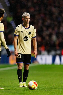 Dani Olmo, Atletico de Madrid ve FC Barcelona takımları arasında oynanan Copa Del Rey yarı final maçında görüldü (Maciej Rogowski / Ball Raw Images)