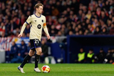 Fransız De Jong Copa Del Rey yarı final maçında Atletico de Madrid ve FC Barcelona (Maciej Rogowski / Ball Raw Images) takımları arasında görüldü.)