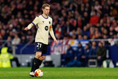 Fransız De Jong Copa Del Rey yarı final maçında Atletico de Madrid ve FC Barcelona (Maciej Rogowski / Ball Raw Images) takımları arasında görüldü.)