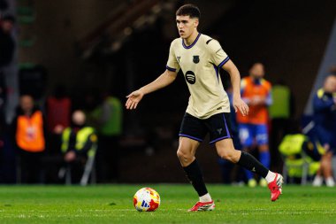 Pau Cubarsi seen during Copa Del Rey semifinal game between teams of Atletico de Madrid and FC Barcelona (Maciej Rogowski/Ball Raw Images)