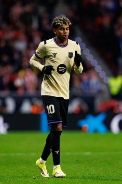 Lamine Yamal, Atletico de Madrid ve FC Barcelona takımları arasında oynanan Copa Del Rey yarı final maçında görüldü (Maciej Rogowski / Ball Raw Images)