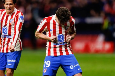 Julian Alvarez, Copa Del Rey yarı final maçında Atletico de Madrid ve FC Barcelona (Maciej Rogowski / Ball Raw Images) takımları arasında gol üstüne gol atarken görüldü.)
