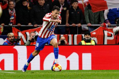 Marc Pubill, Atletico de Madrid ve FC Barcelona takımları arasında oynanan Copa Del Rey yarı final maçında görüldü (Maciej Rogowski / Ball Raw Images)