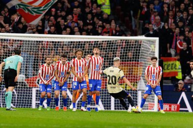 Dani Olmo, Atletico de Madrid ve FC Barcelona takımları arasında oynanan Copa Del Rey yarı final maçında görüldü (Maciej Rogowski / Ball Raw Images)