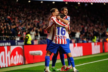 Antoine Griezmann, Nahuel Molina ve Koke, Copa Del Rey yarı final maçında Atletico de Madrid ve FC Barcelona (Maciej Rogowski / Ball Raw Images)