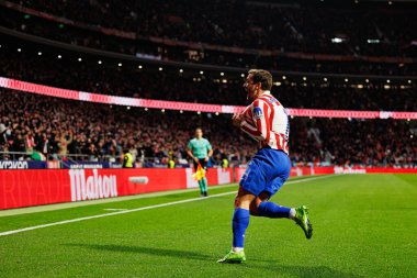 Antoine Griezmann, Atletico de Madrid ve FC Barcelona (Maciej Rogowski / Ball Raw Images) takımları arasında oynanan Copa Del Rey yarı final maçında attığı golü kutlarken görüldü.)