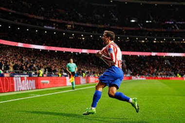 Antoine Griezmann, Atletico de Madrid ve FC Barcelona (Maciej Rogowski / Ball Raw Images) takımları arasında oynanan Copa Del Rey yarı final maçında attığı golü kutlarken görüldü.)