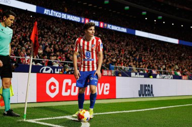 Julian Alvarez, Atletico de Madrid ve FC Barcelona takımları arasında oynanan Copa Del Rey yarı final maçında görüldü (Maciej Rogowski / Ball Raw Images)