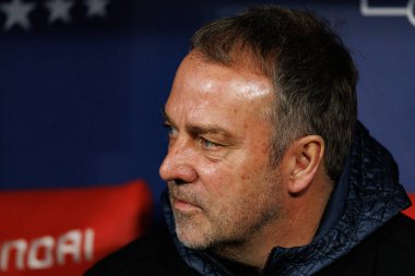 Atletico de Madrid ve FC Barcelona (Maciej Rogowski / Ball Raw Images) takımları arasında oynanan Copa Del Rey yarı final maçında Hansi Flick görüldü.)