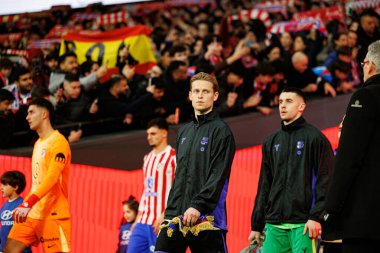 Fransız De Jong Copa Del Rey yarı final maçında Atletico de Madrid ve FC Barcelona (Maciej Rogowski / Ball Raw Images) takımları arasında görüldü.)