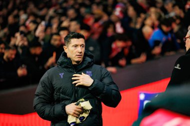 Atletico de Madrid ve FC Barcelona (Maciej Rogowski / Ball Raw Images) takımları arasında oynanan Copa Del Rey yarı final maçında Robert Lewandowski görüldü.)
