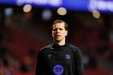 Atletico de Madrid ve FC Barcelona (Maciej Rogowski / Ball Raw Images) takımları arasında oynanan Copa Del Rey yarı final maçında Wojciech Szczesny görüldü)