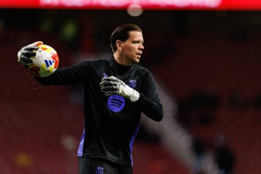 Atletico de Madrid ve FC Barcelona (Maciej Rogowski / Ball Raw Images) takımları arasında oynanan Copa Del Rey yarı final maçında Wojciech Szczesny görüldü)