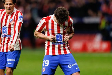 Julian Alvarez, Copa Del Rey yarı final maçında Atletico de Madrid ve FC Barcelona (Maciej Rogowski / Ball Raw Images) takımları arasında gol üstüne gol atarken görüldü.)