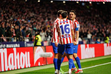 Antoine Griezmann, Atletico de Madrid ve FC Barcelona (Maciej Rogowski / Ball Raw Images) takımları arasında oynanan Copa Del Rey yarı final maçında attığı golü kutlarken görüldü.)