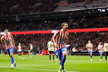 Antoine Griezmann, Atletico de Madrid ve FC Barcelona (Maciej Rogowski / Ball Raw Images) takımları arasında oynanan Copa Del Rey yarı final maçında attığı golü kutlarken görüldü.)