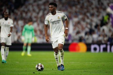 Aurelien Tchouameni Şampiyonlar Ligi maçında Real Madrid CF ve SL Benfica (Maciej Rogowski / Ball Raw Images)
