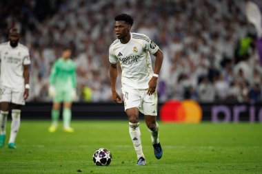 Aurelien Tchouameni Şampiyonlar Ligi maçında Real Madrid CF ve SL Benfica (Maciej Rogowski / Ball Raw Images)