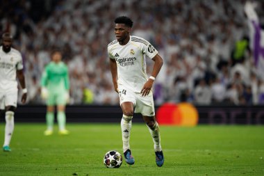 Aurelien Tchouameni Şampiyonlar Ligi maçında Real Madrid CF ve SL Benfica (Maciej Rogowski / Ball Raw Images)