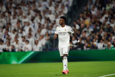 Şampiyonlar Ligi maçında Real Madrid CF ve SL Benfica (Maciej Rogowski / Ball Raw Images) takımları arasında görülen Vinicius Vini Junior nakavt maçı)