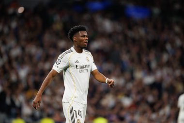 Aurelien Tchouameni Şampiyonlar Ligi maçında Real Madrid CF ve SL Benfica (Maciej Rogowski / Ball Raw Images)