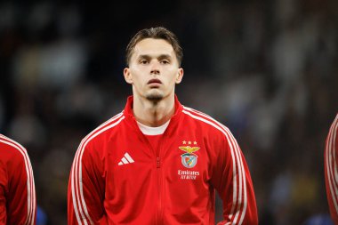 Şampiyonlar Ligi sırasında Real Madrid CF ve SL Benfica (Maciej Rogowski / Ball Raw Images) takımları arasında oynanan maçta Amar Dediç görülüyor)